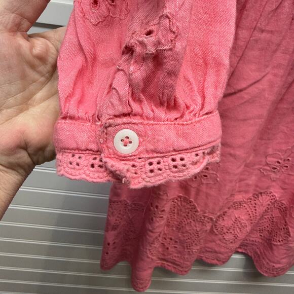 Tommy Bahama St Lucia Split Neck Dress Coral Coast Size XS Oversized - Picture 6 of 13